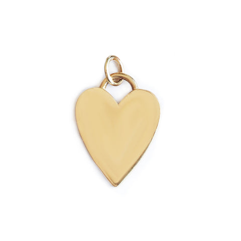 Heart Charm 14K Yellow Gold